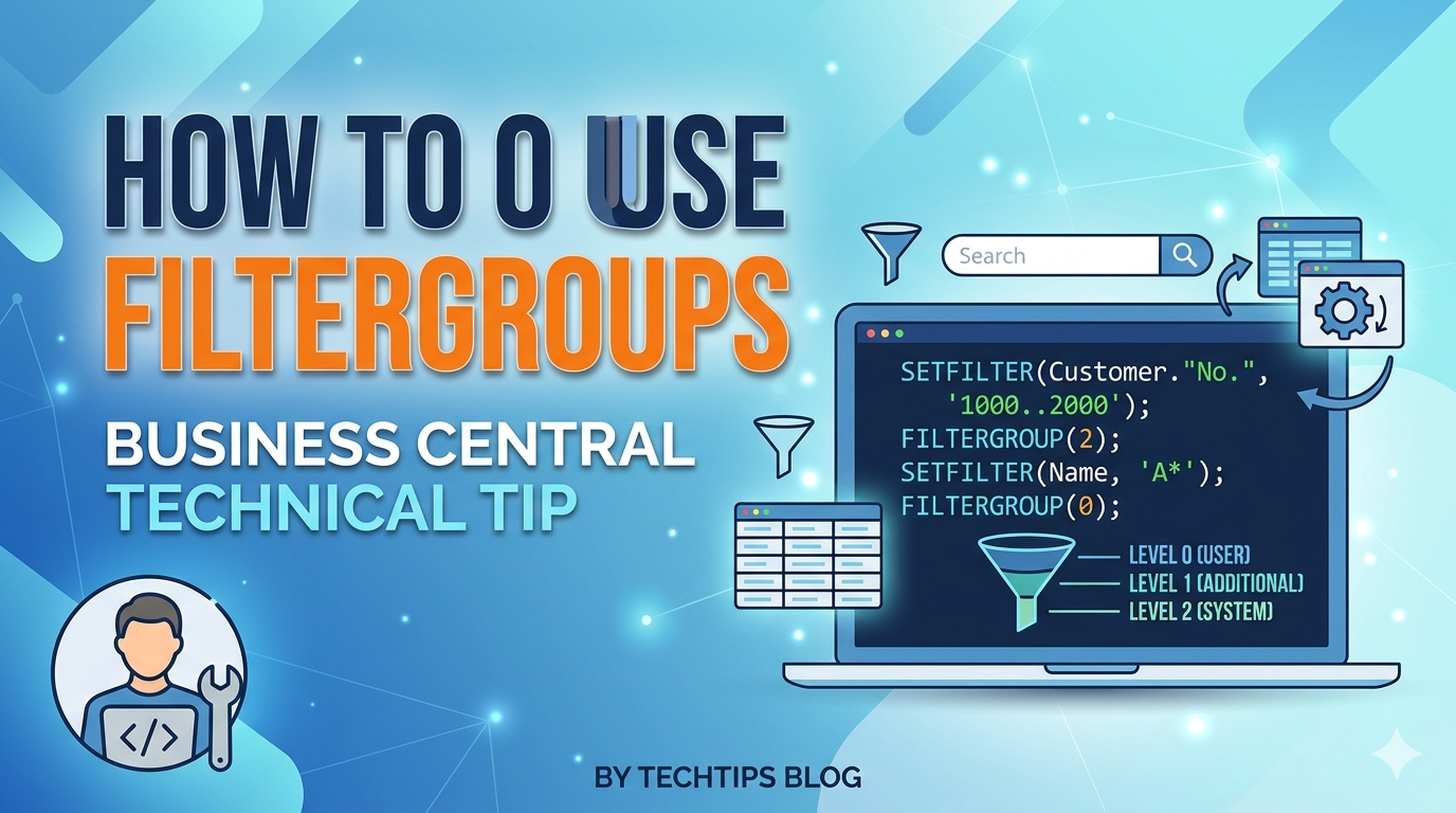 How to Use FilterGroup in AL to Isolate Programmatic Filters in Business Central